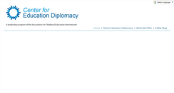 Desktop Screenshot of educationdiplomacy.org